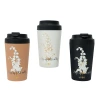 True ceramic inner liner Lily of the valley coffee cup, high school girls' appearance level portable outdoor insulated cup, pure bone China water cup for men Item Picture